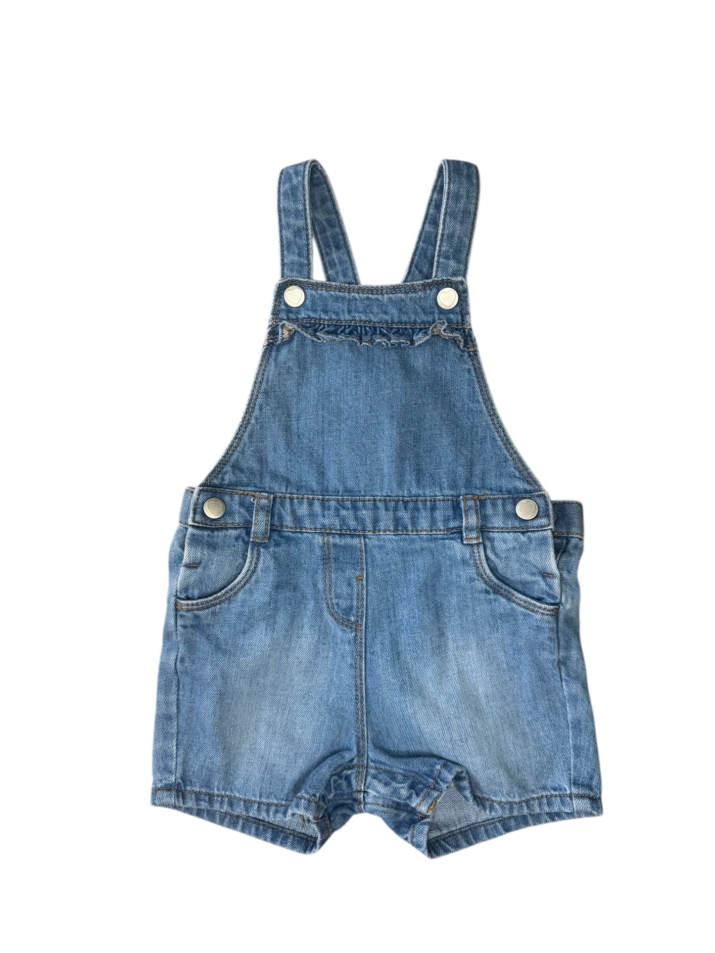 Denim dungarees size 80