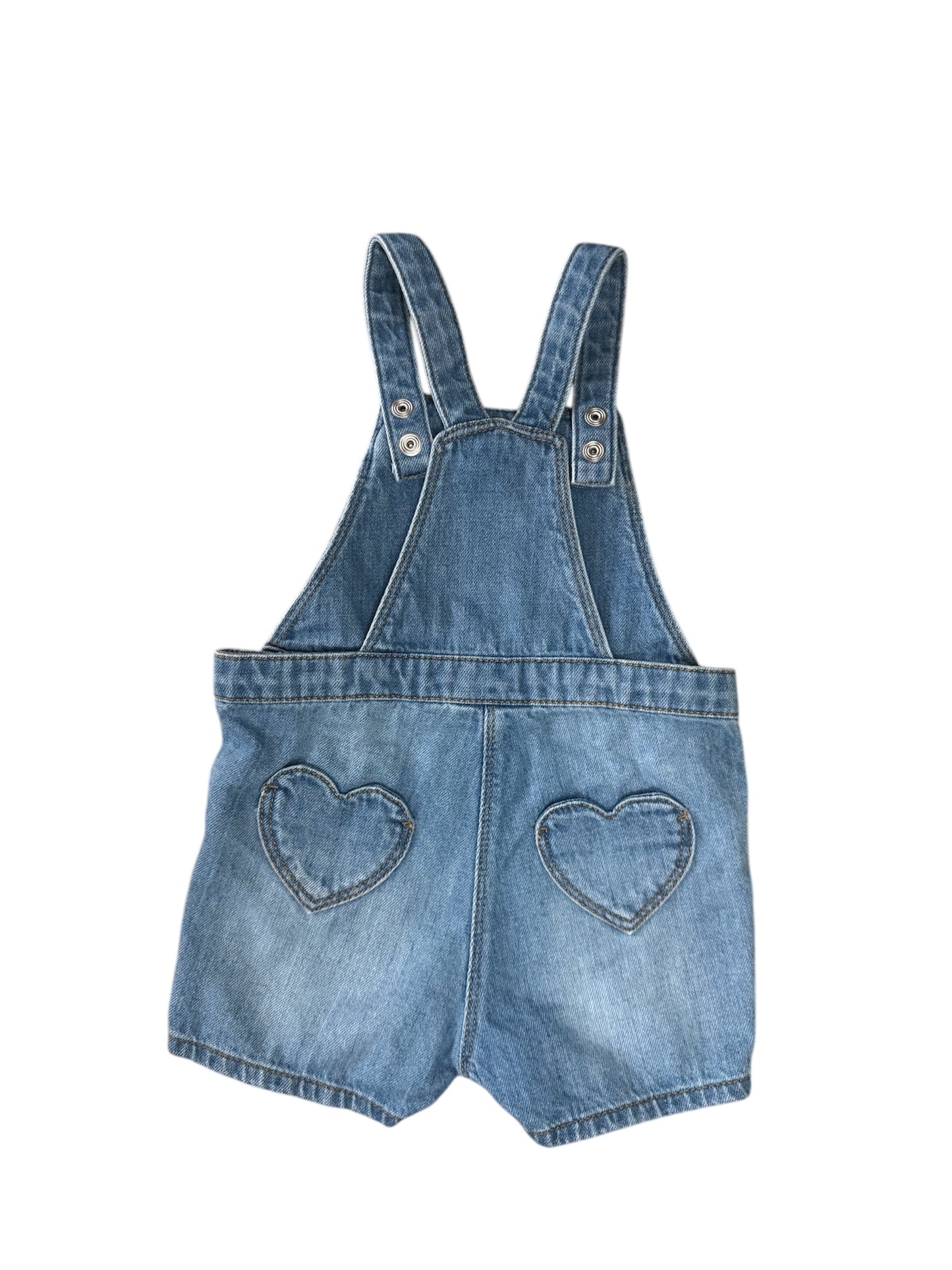 Denim dungarees size 80