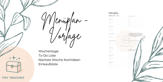 Menüplan - Vorlage